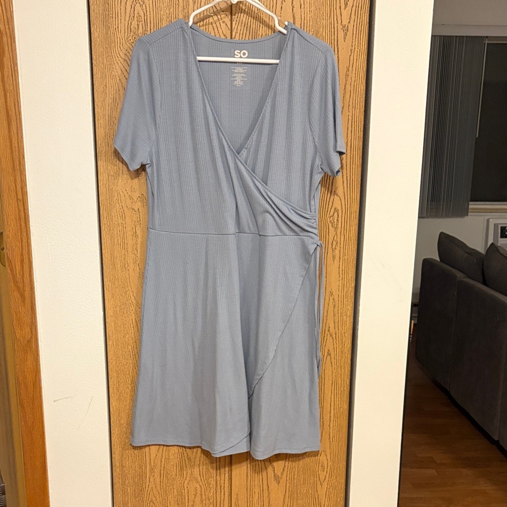 SO Women's Light Blue Mini Dress